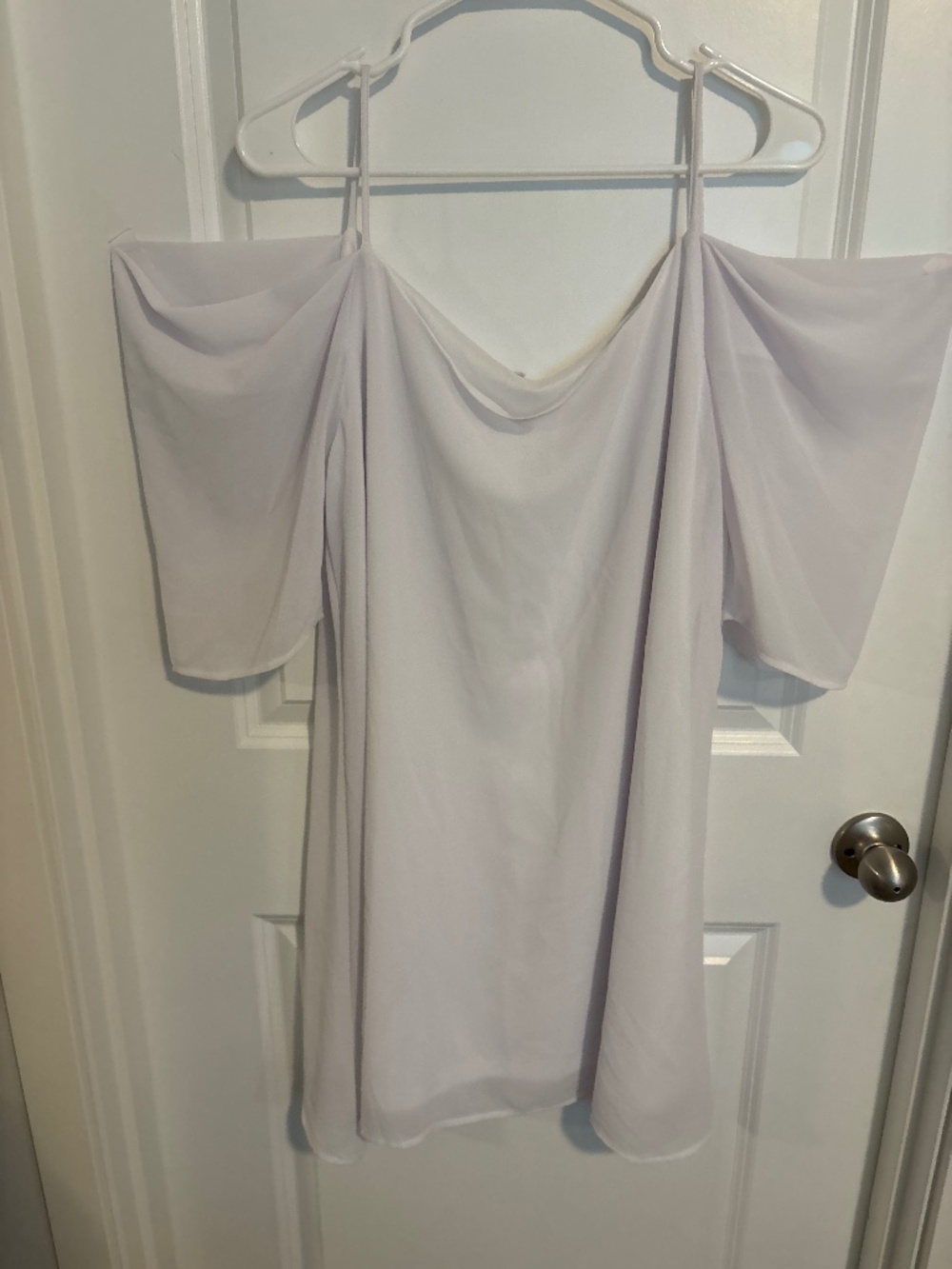 White shift dress